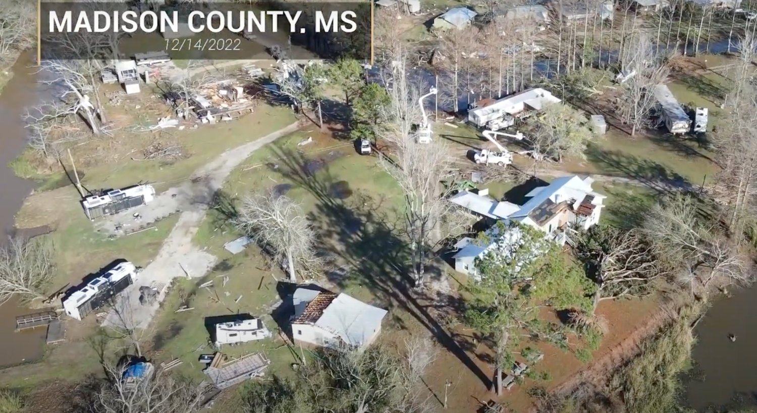 Storms damage 15 houses across Madison County